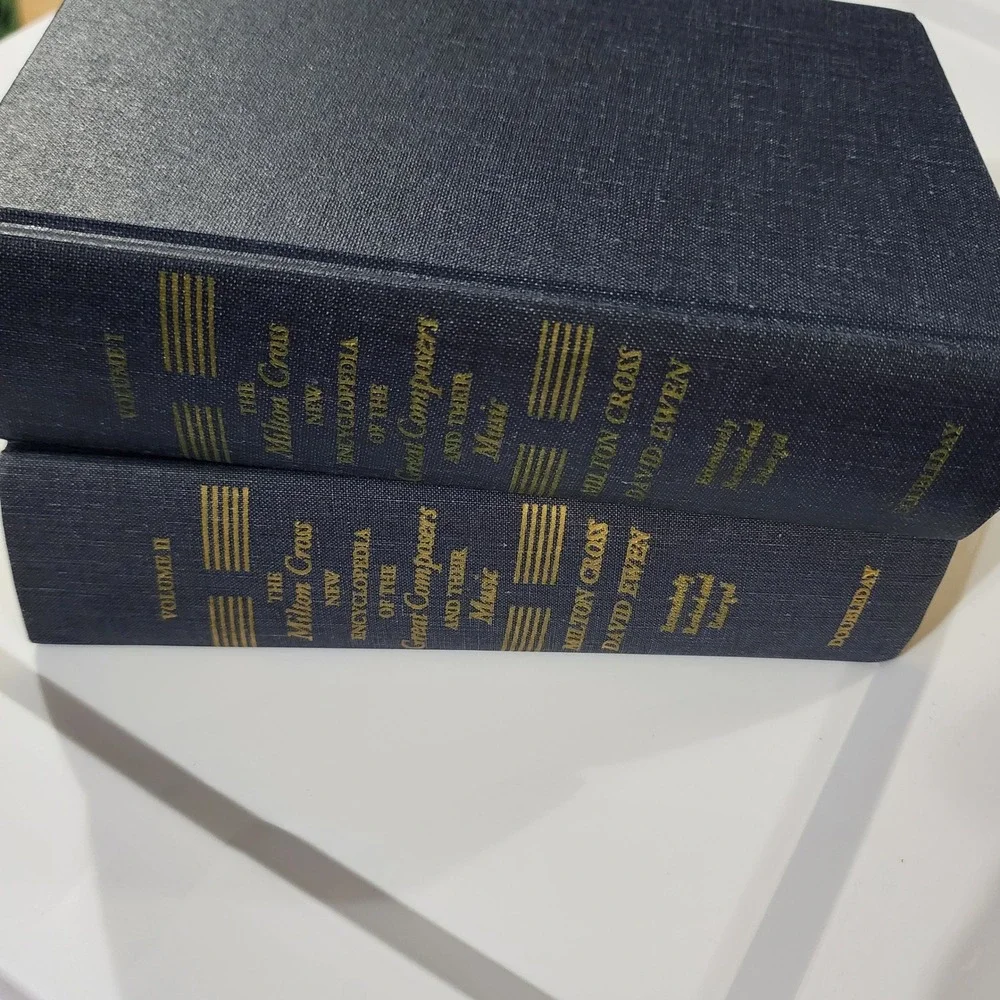 Milton Cross New Encyclopedia Great Composers Music 2 Vol Set 1969 Doubleday